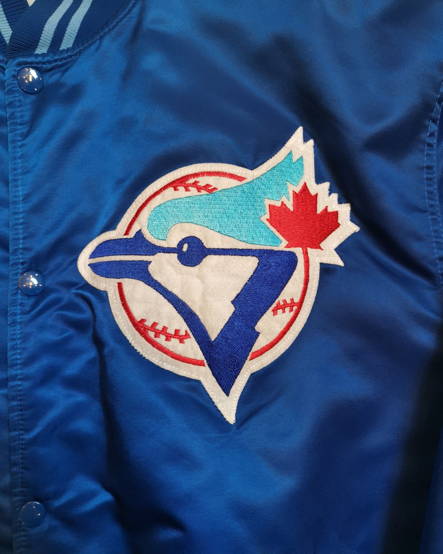 Starter Blue Jays de Toronto, Veste Starter années 80/90, Starter jacket neuve, Jacket Vintage starter 90, Baseball Jacket Vintage, Boutique Pickers Vintage Officiel, Mode Vintage Homme, Femme et Enfant.