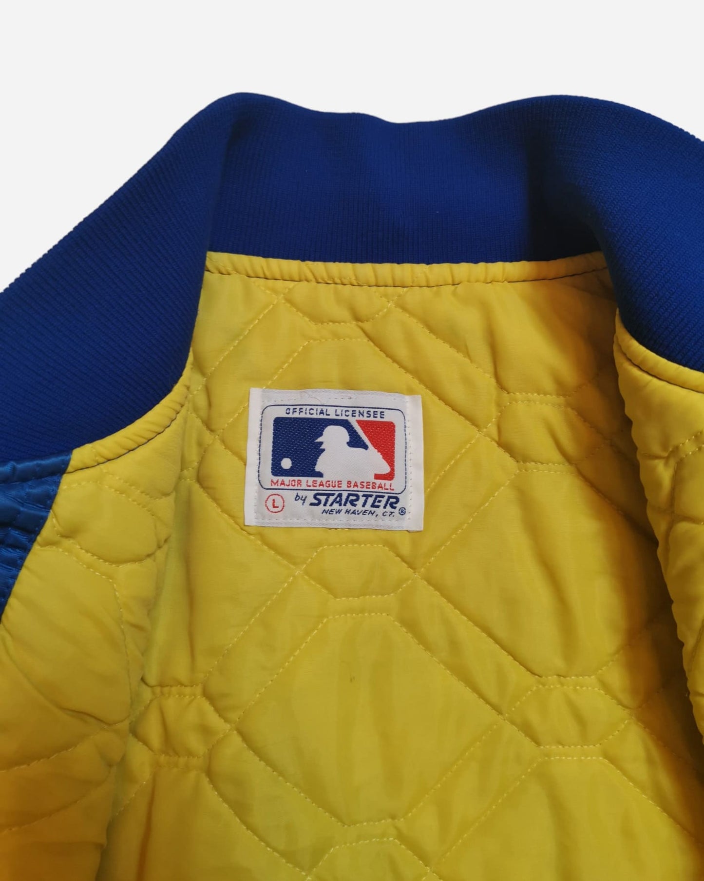 Starter Vintage Brewers de Milwaukee, Veste Starter vintage, Veste rétro Starter, Starter jacket années 90, Vêtement vintage Starter, Boutique Pickers Vintage Officiel, Mode Vintage Homme, Femme et Enfant.