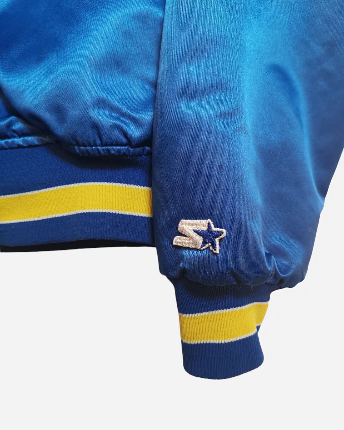 Starter Vintage Rams de Los Angeles, Veste Starter vintage, Veste rétro Starter, Starter jacket années 90, Vêtement vintage Starter, Boutique Pickers Vintage Officiel, Mode Vintage Homme, Femme et Enfant.