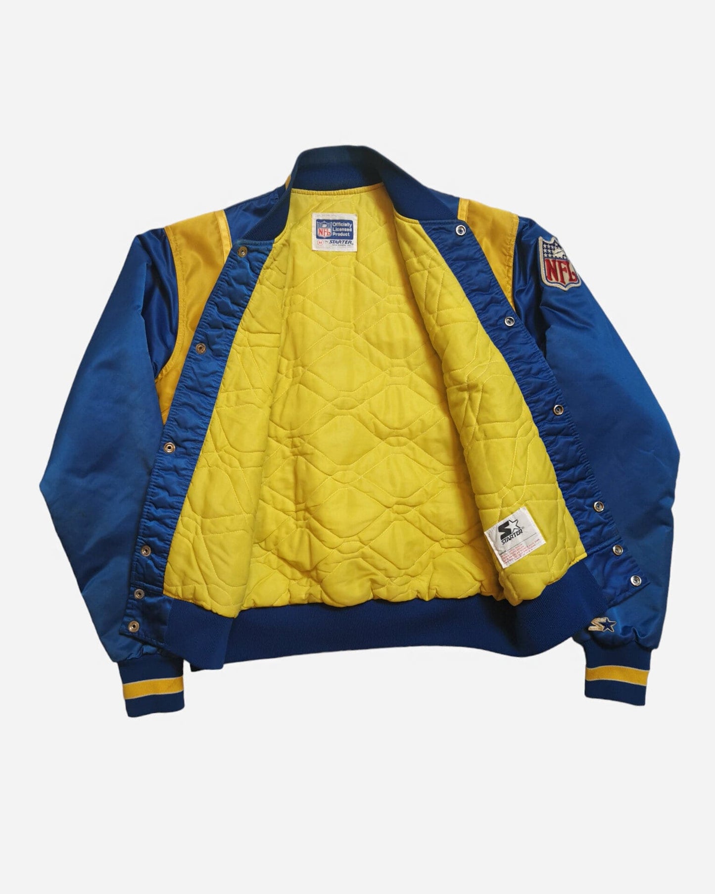 Starter Vintage Rams de Los Angeles, Veste vintage de collection Starter, Starter jacket original, Starter jacket neuve, Starter jacket pas cher, Boutique Pickers Vintage Officiel, Mode Vintage Homme, Femme et Enfant.