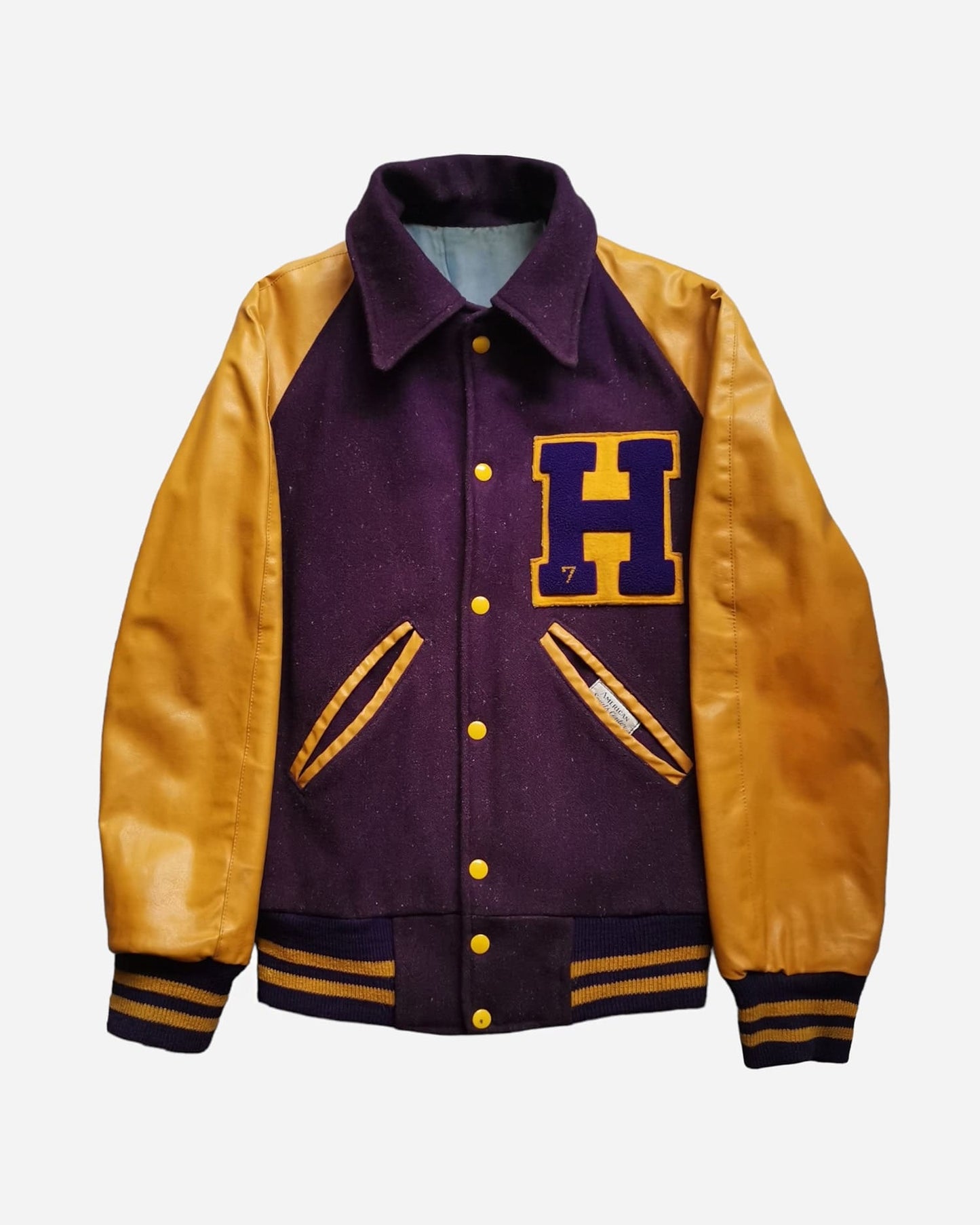 Veste Teddy Universitaire Vintage, Boutique Pickers Vintage, Mode Vintage Homme, Femme et Enfant
