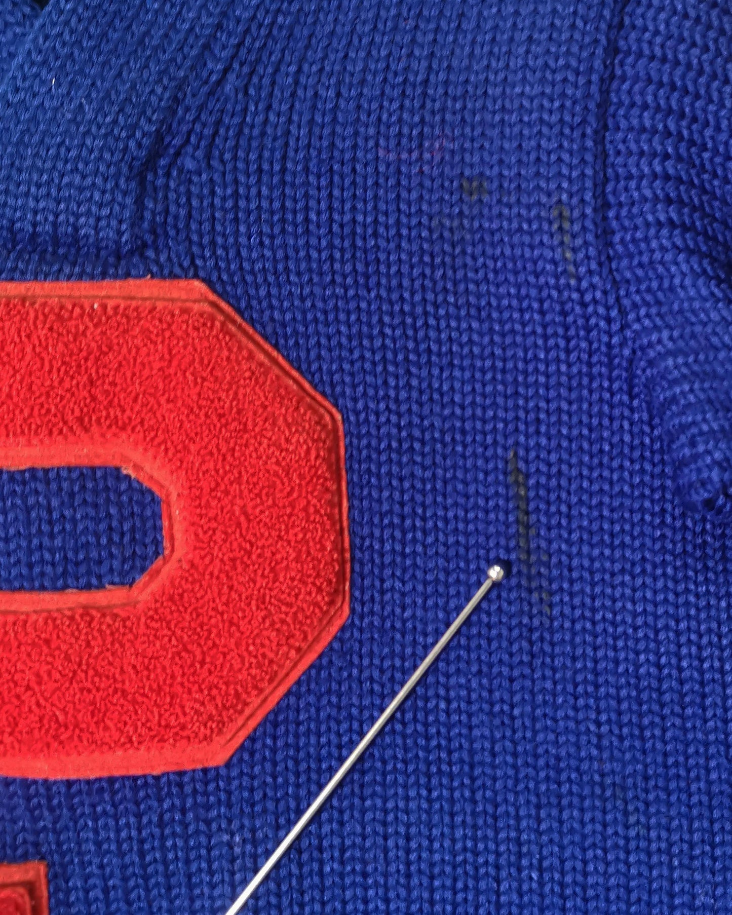 Knit letterman