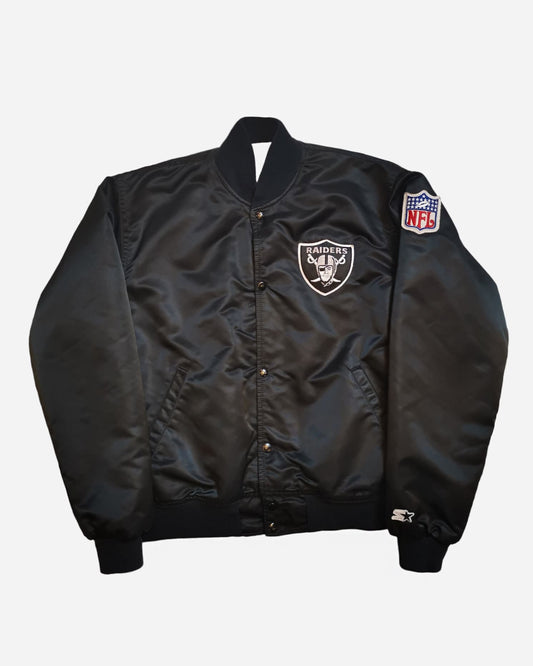  Starter Vintage Raiders de Las Vegas, Veste Starter vintage, Veste rétro Starter, Starter jacket années 90, Boutique Pickers Vintage Officiel, Mode Vintage Homme, Femme et Enfant.