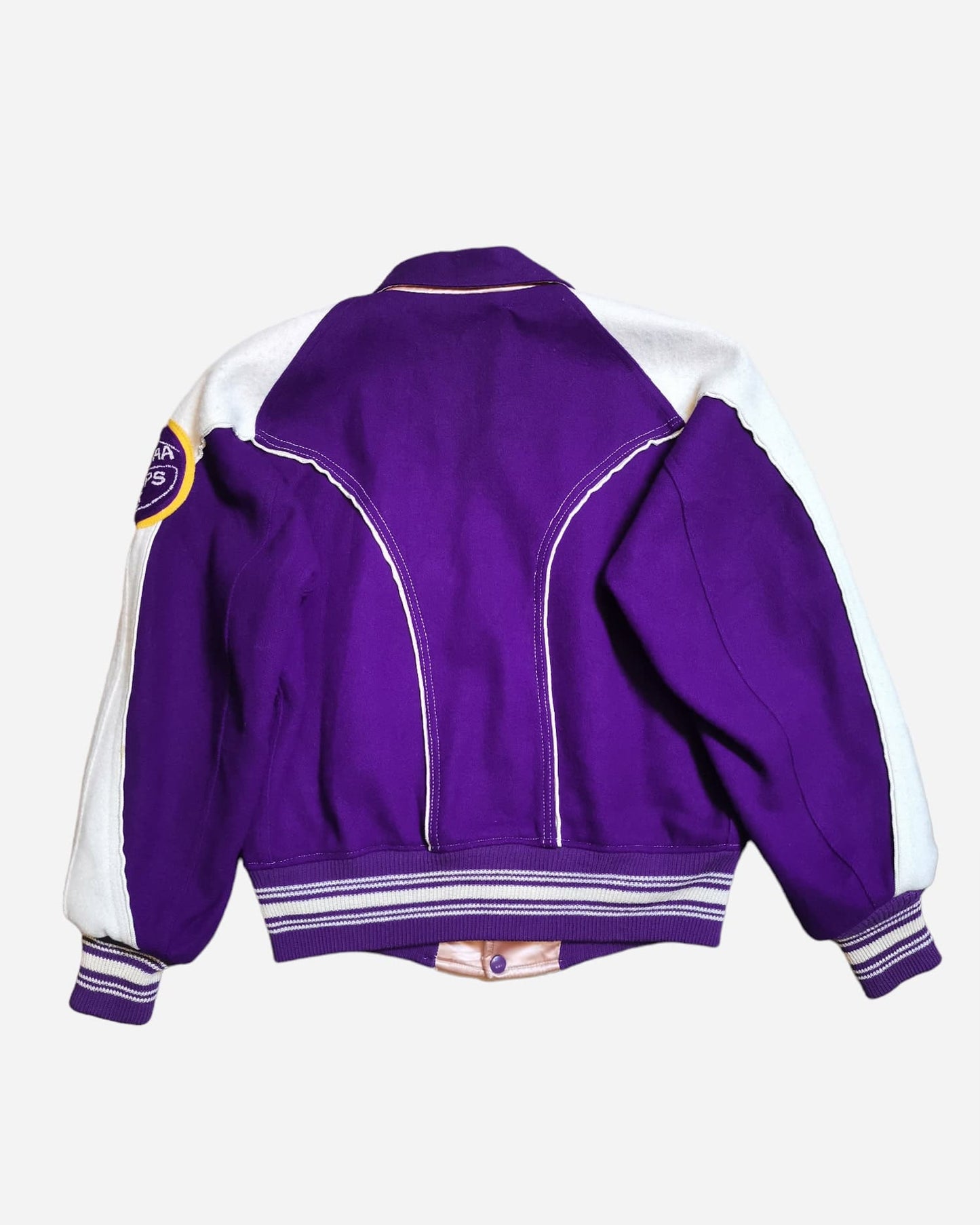 Blouson style universitaire rétro, Blouson d'école ancien, Veste vintage pour étudiants, Boutique Pickers Vintage Officiel, Mode Vintage Homme, Femme et Enfant