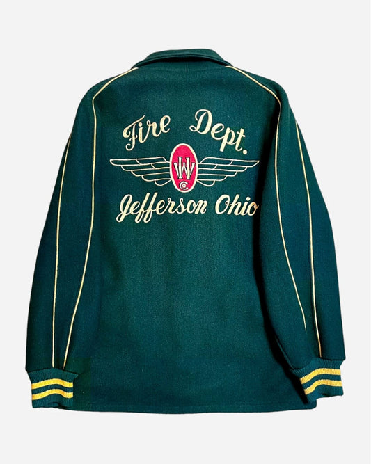 Veste de Pompier Vintage, Blouson style universitaire rétro, Blouson d'école ancien, Veste vintage pour étudiants, Boutique Pickers Vintage Officiel, Mode Vintage Homme, Femme et Enfant