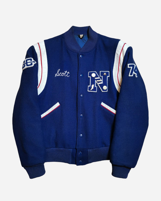 Varsity Jacket vintage, Veste Universitaire vintage, Teddy Universitaire Vintage, Blouson Vintage, Jacket Letterman Vintage, Veste Retro, Boutique Pickers Vintage Officiel, Mode Vintage Homme, Femme et Enfant