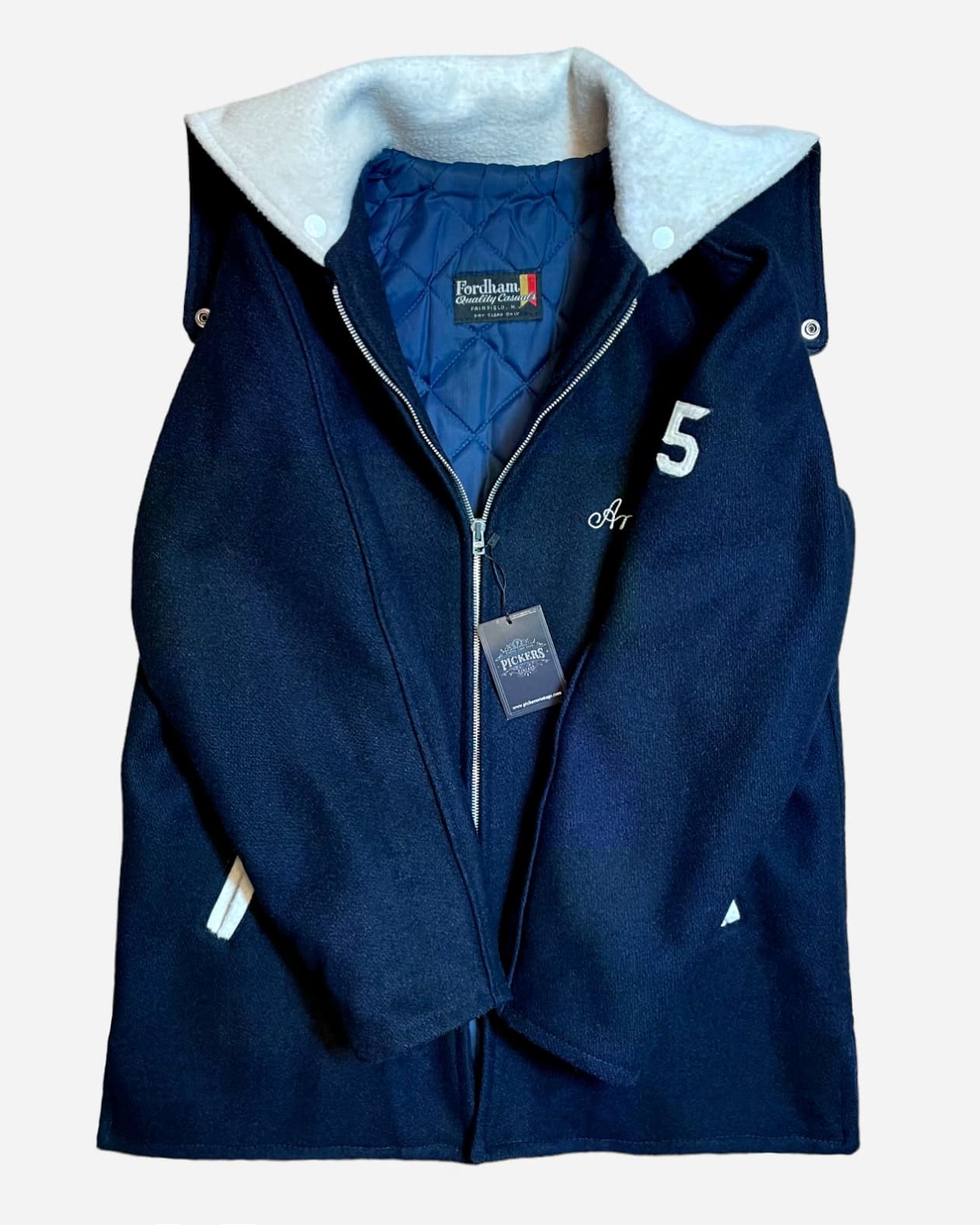 Blouson style universitaire rétro, Blouson d'école ancien, Veste vintage pour étudiants, Boutique Pickers Vintage Officiel, Mode Vintage Homme, Femme et Enfant