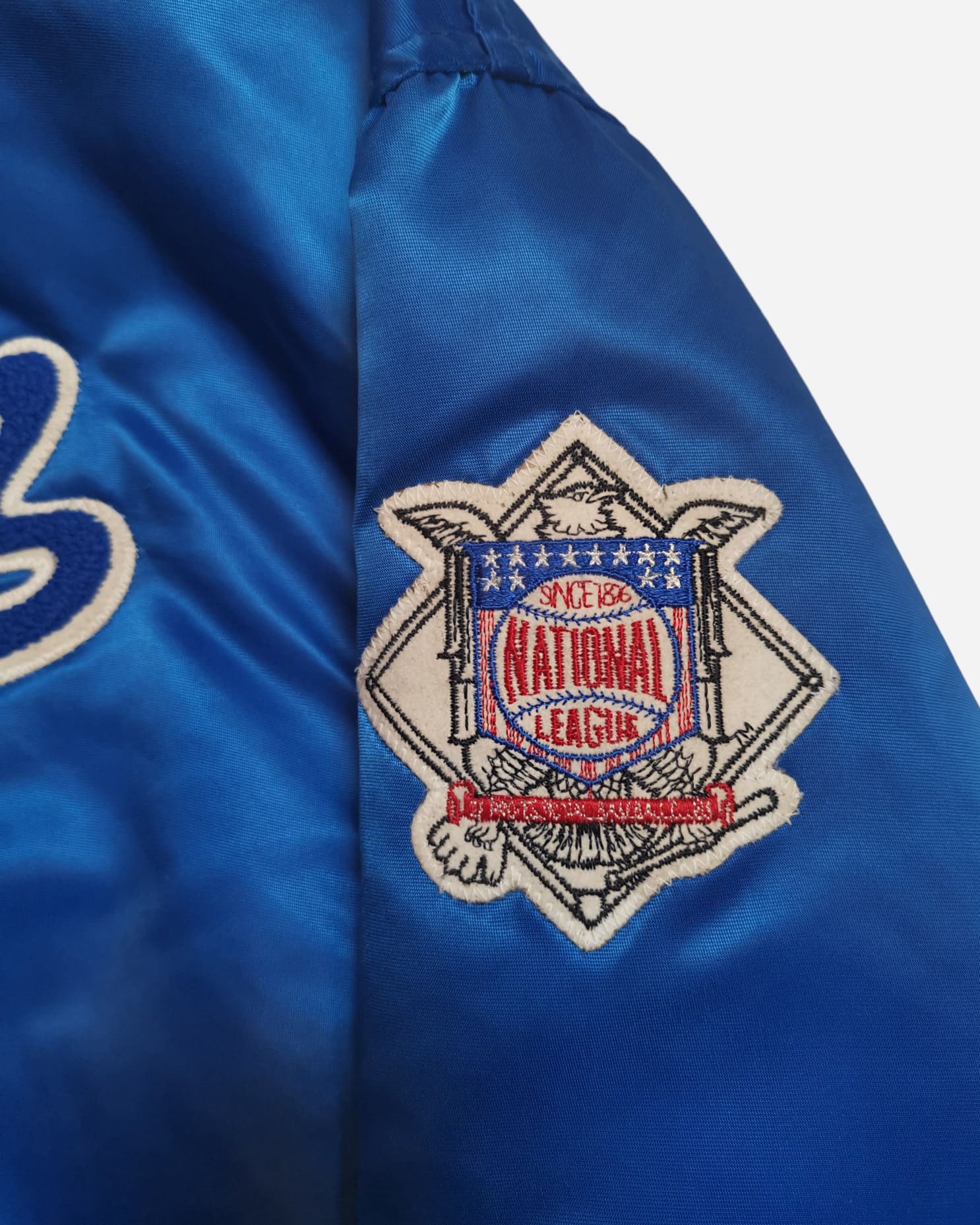 Starter Vintage Dodgers de Brooklyn, Veste Starter vintage, Veste rétro Starter, Starter jacket années 90, Vêtement vintage Starter, Boutique Pickers Vintage Officiel, Mode Vintage Homme, Femme et Enfant.