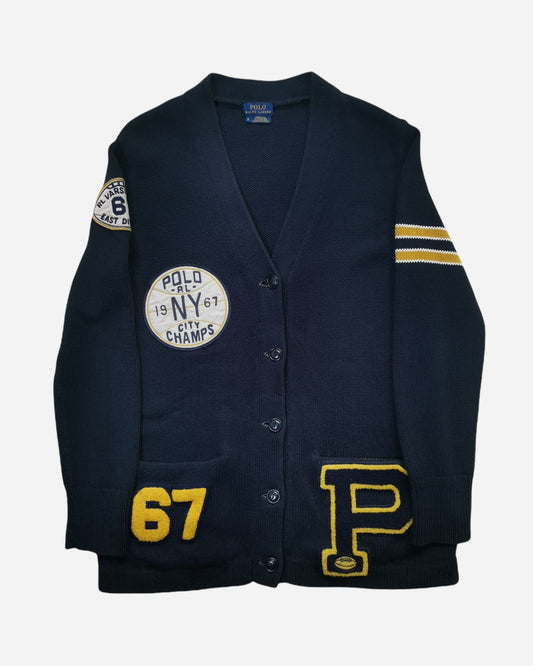 cardigan universitaire Vintage femme RALPH LAUREN
